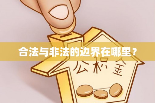 靖西合法与非法的边界在哪里？