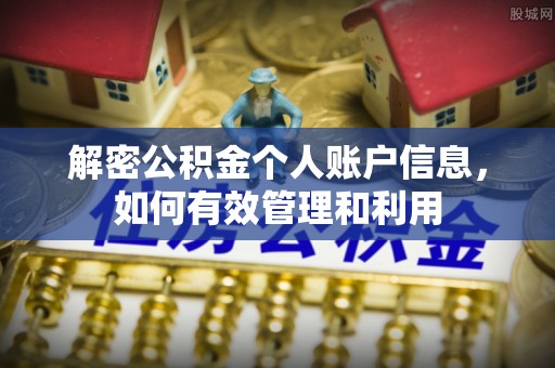 靖西解密公积金个人账户信息，如何有效管理和利用