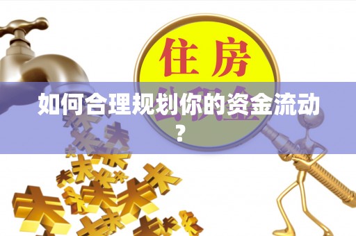 靖西如何合理规划你的资金流动？
