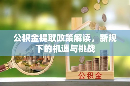 靖西公积金提取政策解读，新规下的机遇与挑战