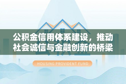 靖西公积金信用体系建设，推动社会诚信与金融创新的桥梁