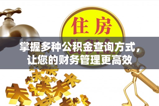 靖西掌握多种公积金查询方式，让您的财务管理更高效