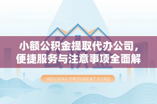靖西小额公积金提取代办公司，便捷服务与注意事项全面解析