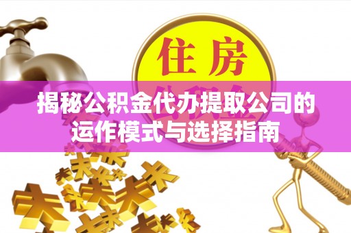 靖西揭秘公积金代办提取公司的运作模式与选择指南