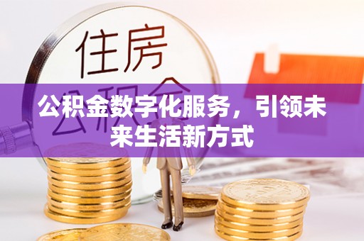 靖西公积金数字化服务，引领未来生活新方式