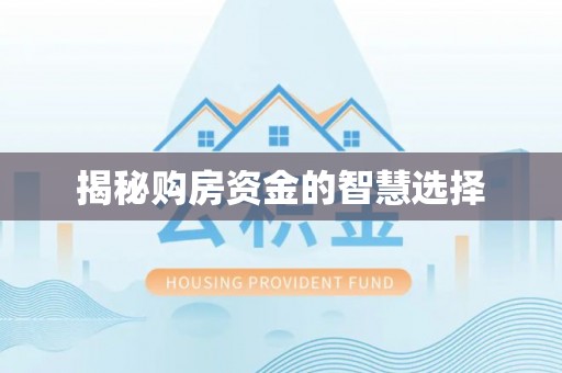 靖西揭秘购房资金的智慧选择