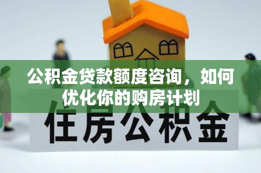 靖西公积金贷款额度咨询，如何优化你的购房计划