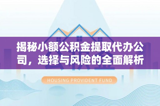 靖西揭秘小额公积金提取代办公司，选择与风险的全面解析