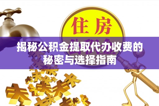 靖西揭秘公积金提取代办收费的秘密与选择指南