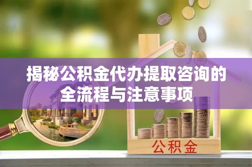 靖西揭秘公积金代办提取咨询的全流程与注意事项
