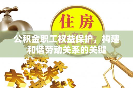 靖西公积金职工权益保护，构建和谐劳动关系的关键