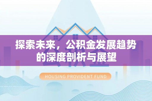 靖西探索未来，公积金发展趋势的深度剖析与展望