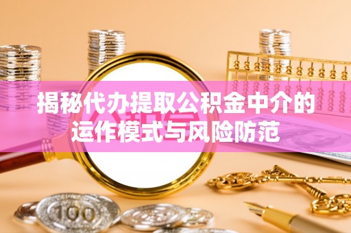 靖西揭秘代办提取公积金中介的运作模式与风险防范