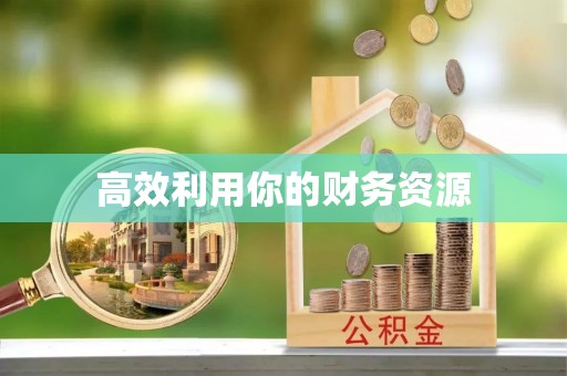 靖西高效利用你的财务资源