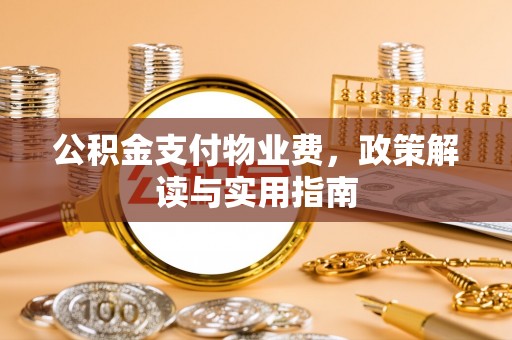 靖西公积金支付物业费，政策解读与实用指南